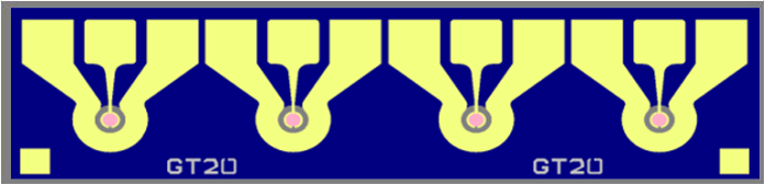 InGaAs 4×25G PIN PD Array (GSG)