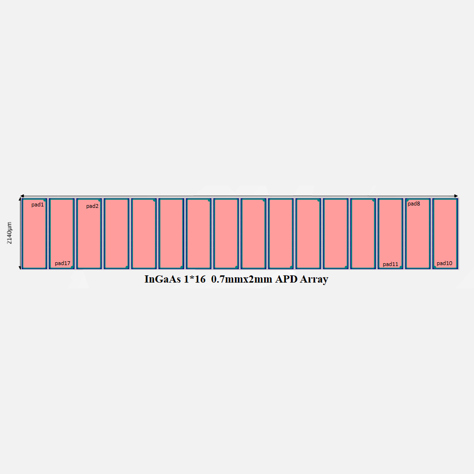 InGaAs 1*16  APD Array